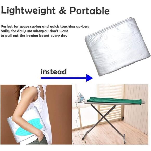 Ironing Mat,Extra Large Thickened (47.25 x 21.55 inch) Ironing Blanket Portable - Picture 4 of 8